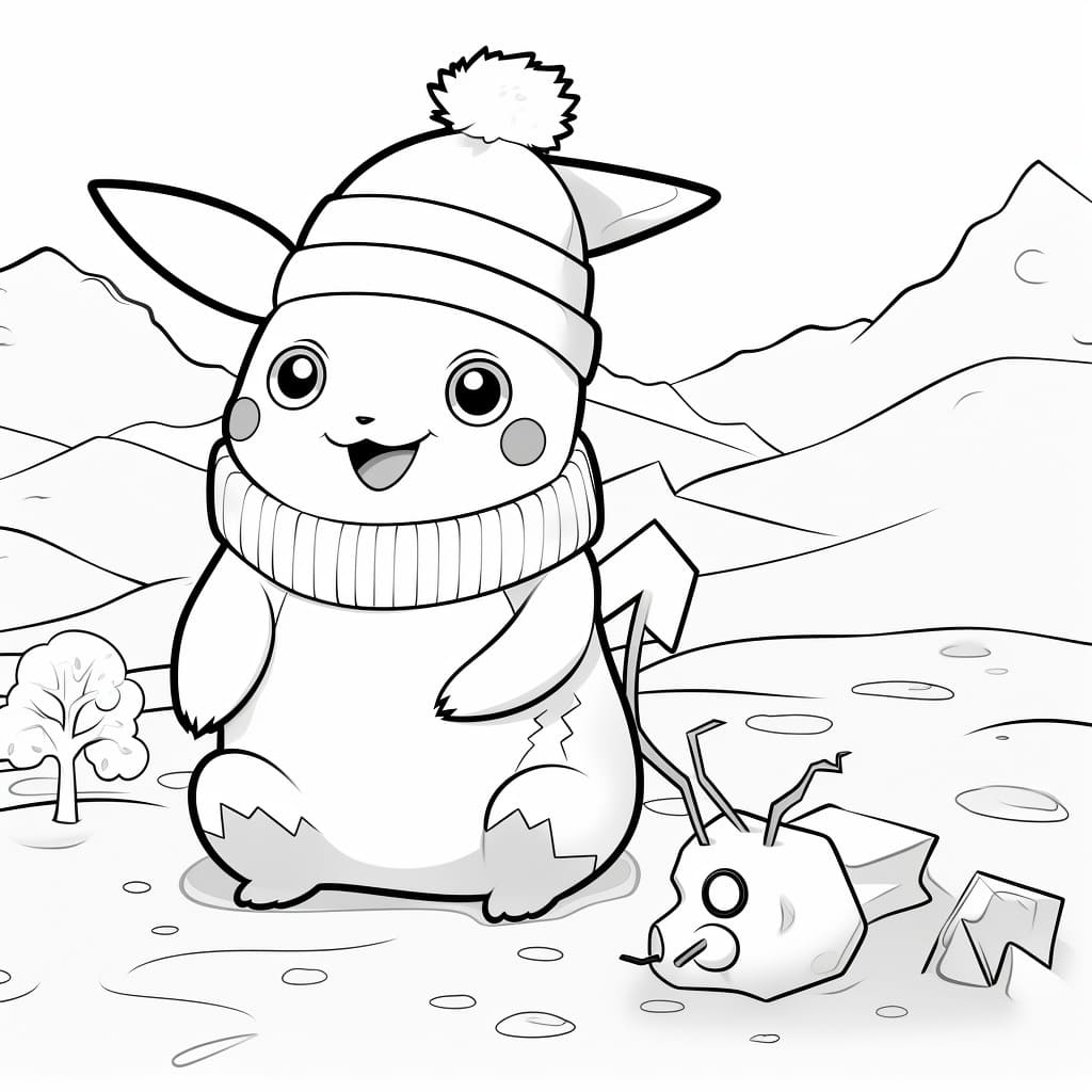 Free Pikachu Coloring Pages